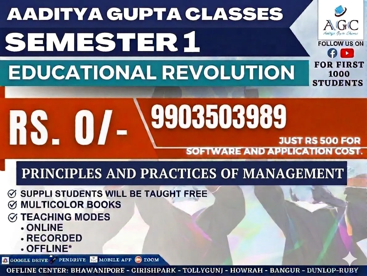 PRINCIPLES AND PRACTICES OF MANAGEMENT 