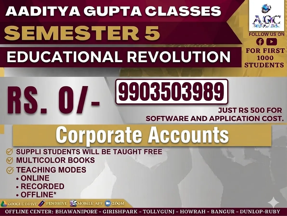 CORPORATE ACCOUNTS