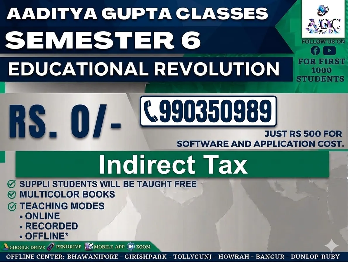 INDIRECT TAX 