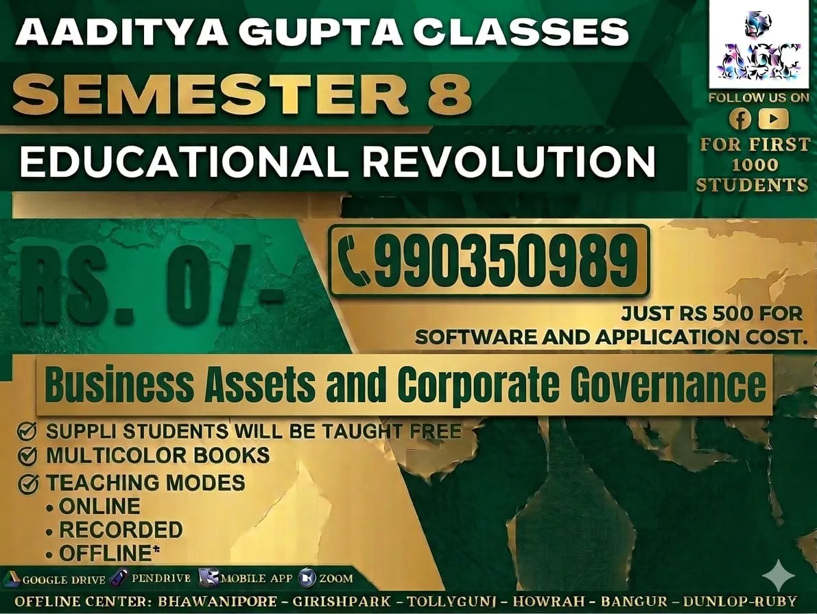 BUSINESS ASSETS AND CORPORATE GOVERNANCE 