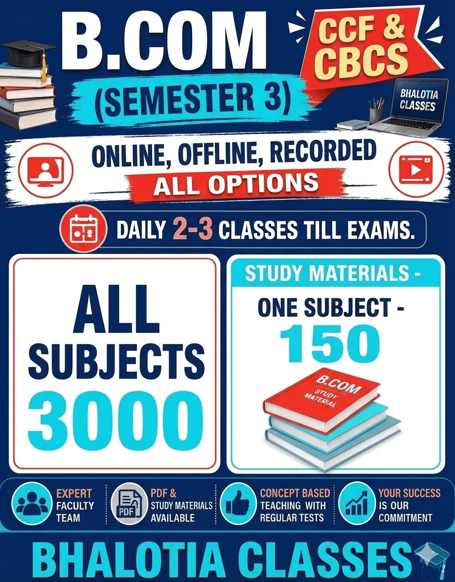 ALL SUBJECTS SEMESTER 3  BY RAVI KANT BHALOTIA 