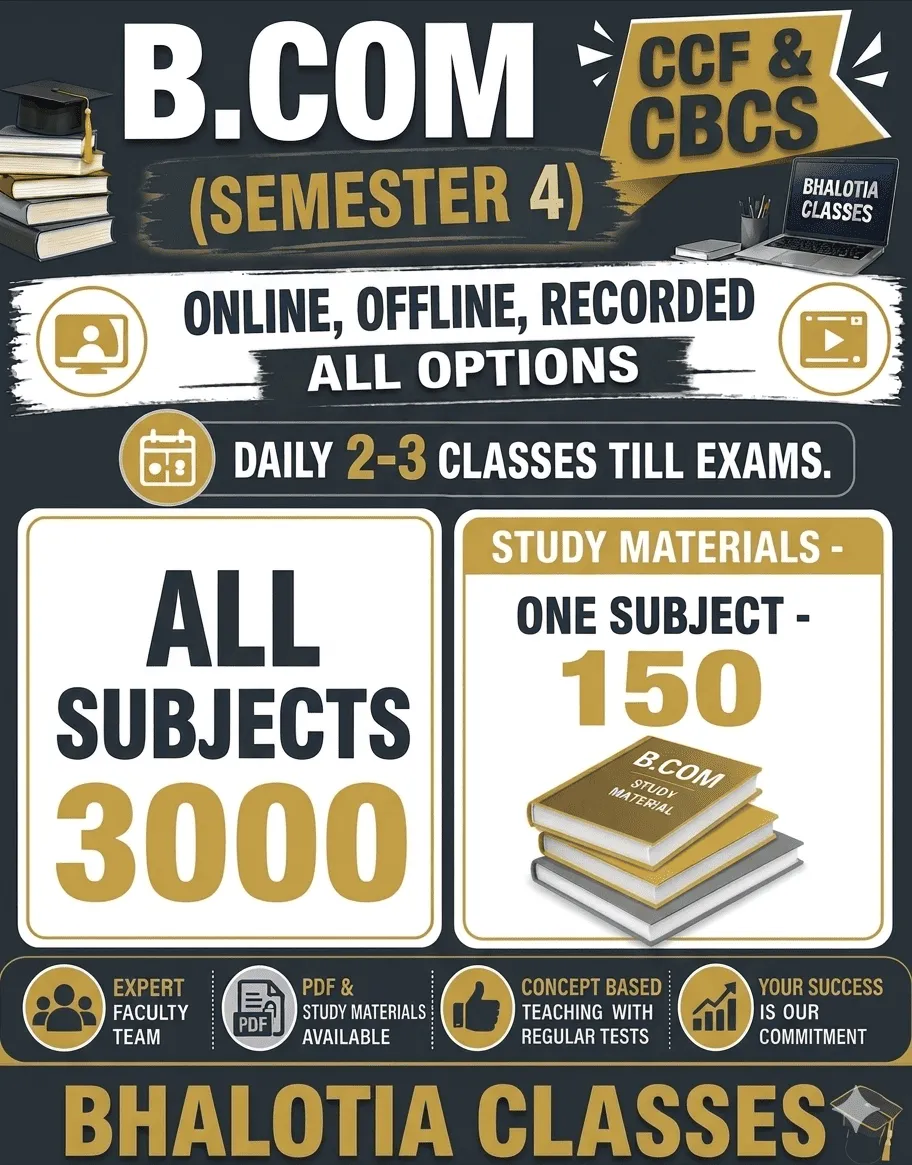 ALL SUBJECTS SEMESTER 4  BY RAVI KANT BHALOTIA 