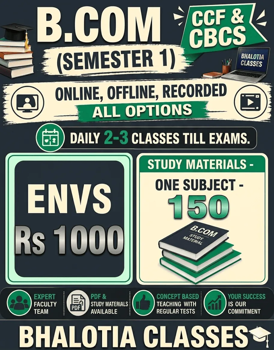 ENVS SEMESTER 1  BY RAVI KANT BHALOTIA 