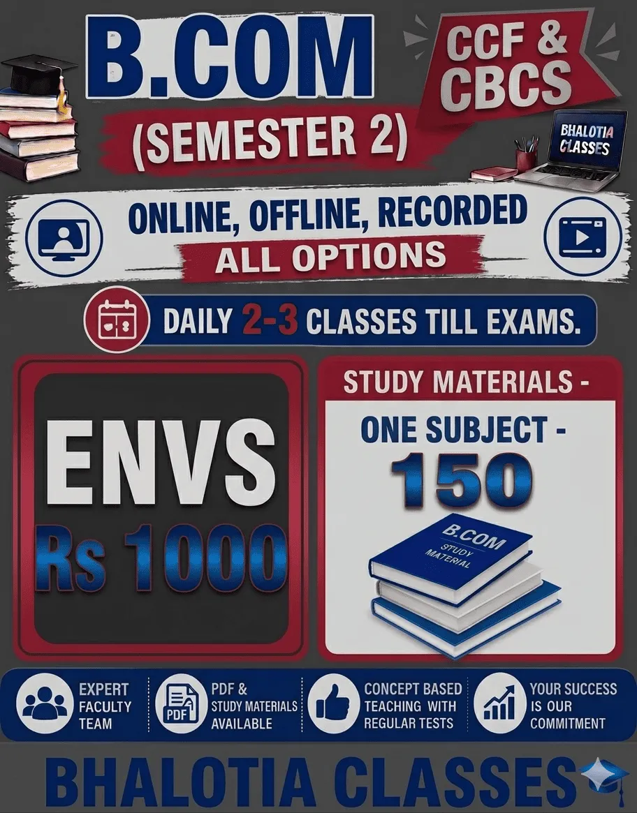 ENVS SEMESTER 2  BY RAVI KANT BHALOTIA 