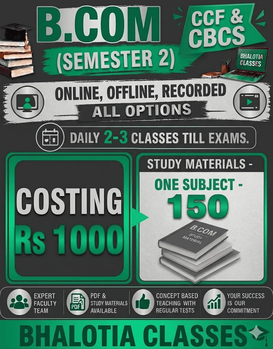 COST MANAGEMENT ACCOUNTING SEMESTER 2  BY RAVI KANT BHALOTIA 