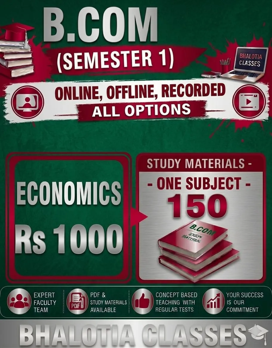 ECONOMICS M.COM SEMESTER  1 BY RAVI KANT BHALOTIA 