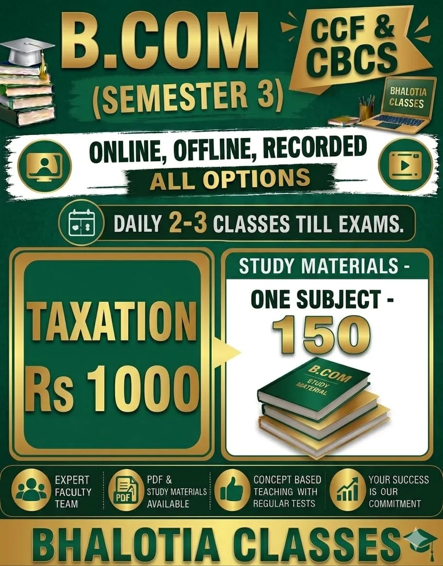 TAXATION SEMESTER 3 BY RAVI KANT BHALOTIA 
