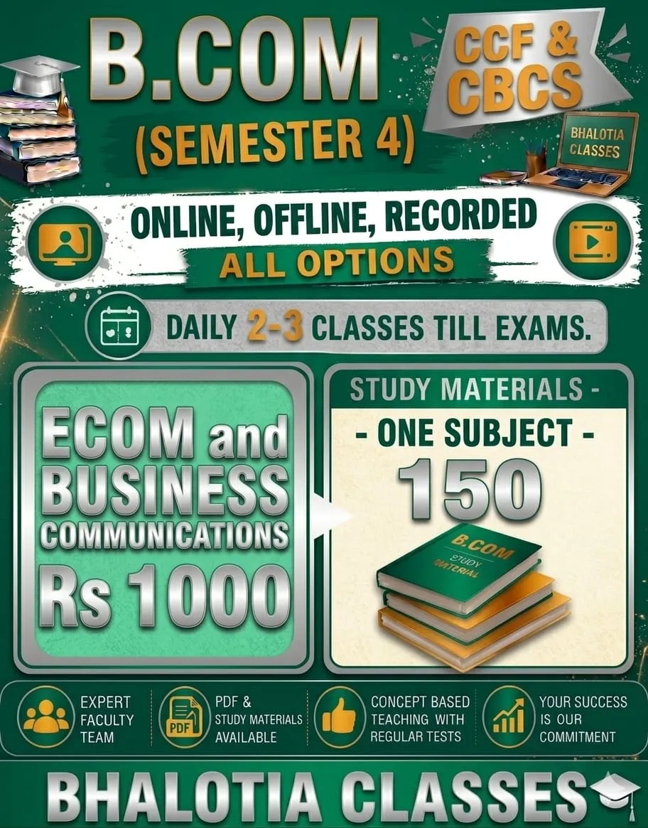 ECOM AND BUSINESS COMMUNICATION SEMESTER 4 BY RAVI KANT BHALOTIA 