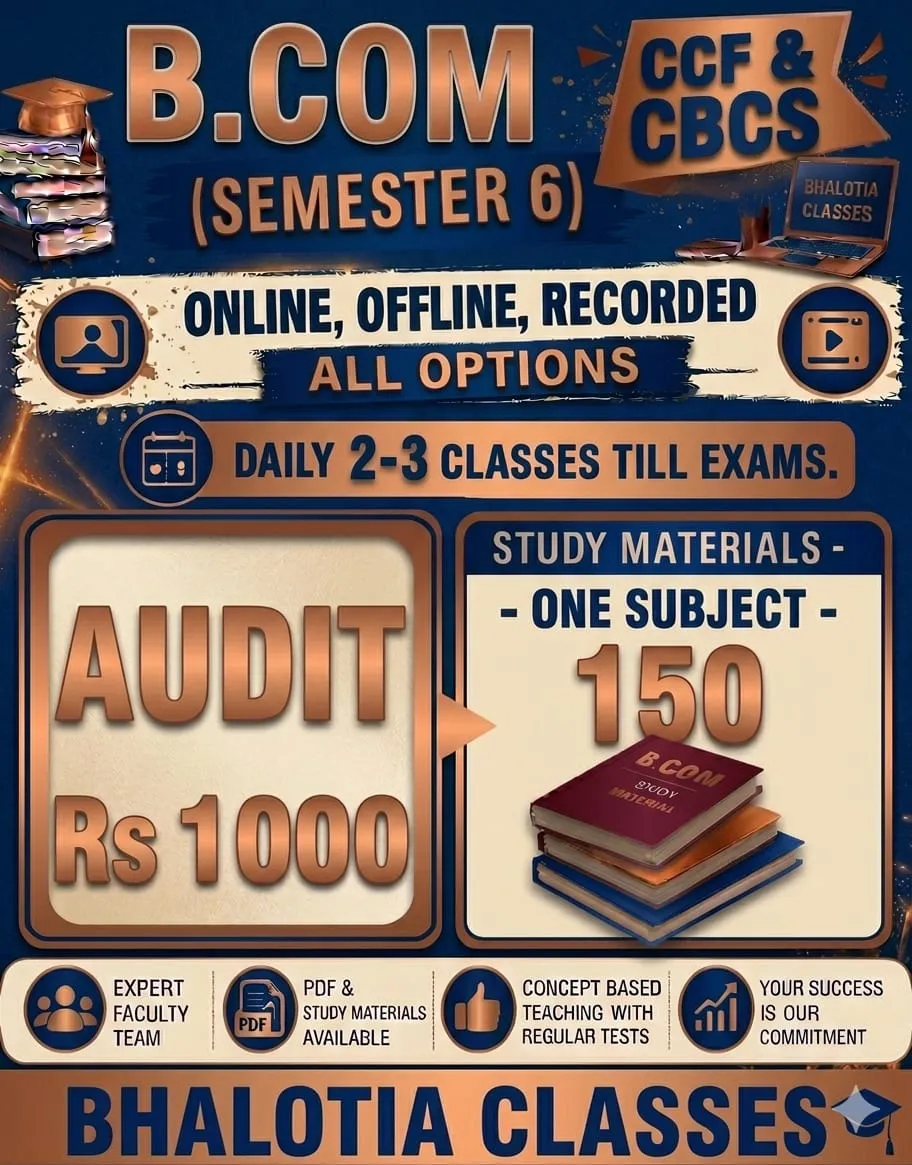AUDIT SEMESTER 6 BY RAVI KANT BHALOTIA 
