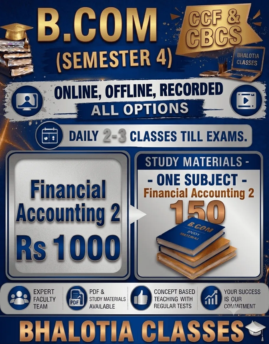 FINANCIAL ACCOUNTING 2 SEMESTER 4 BY RAVI KANT BHALOTIA 