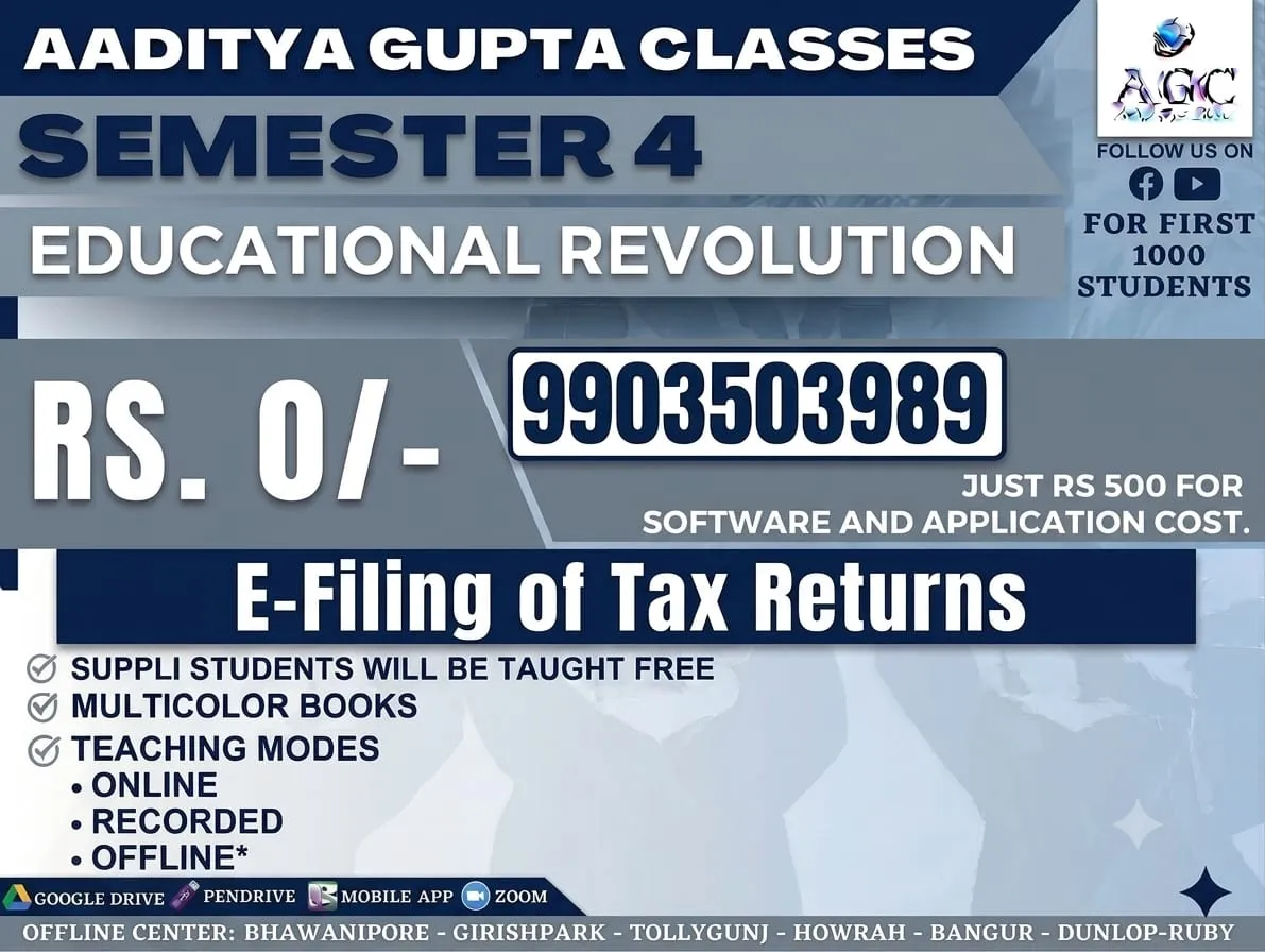 E-FILLING OF TAX RETURNS 