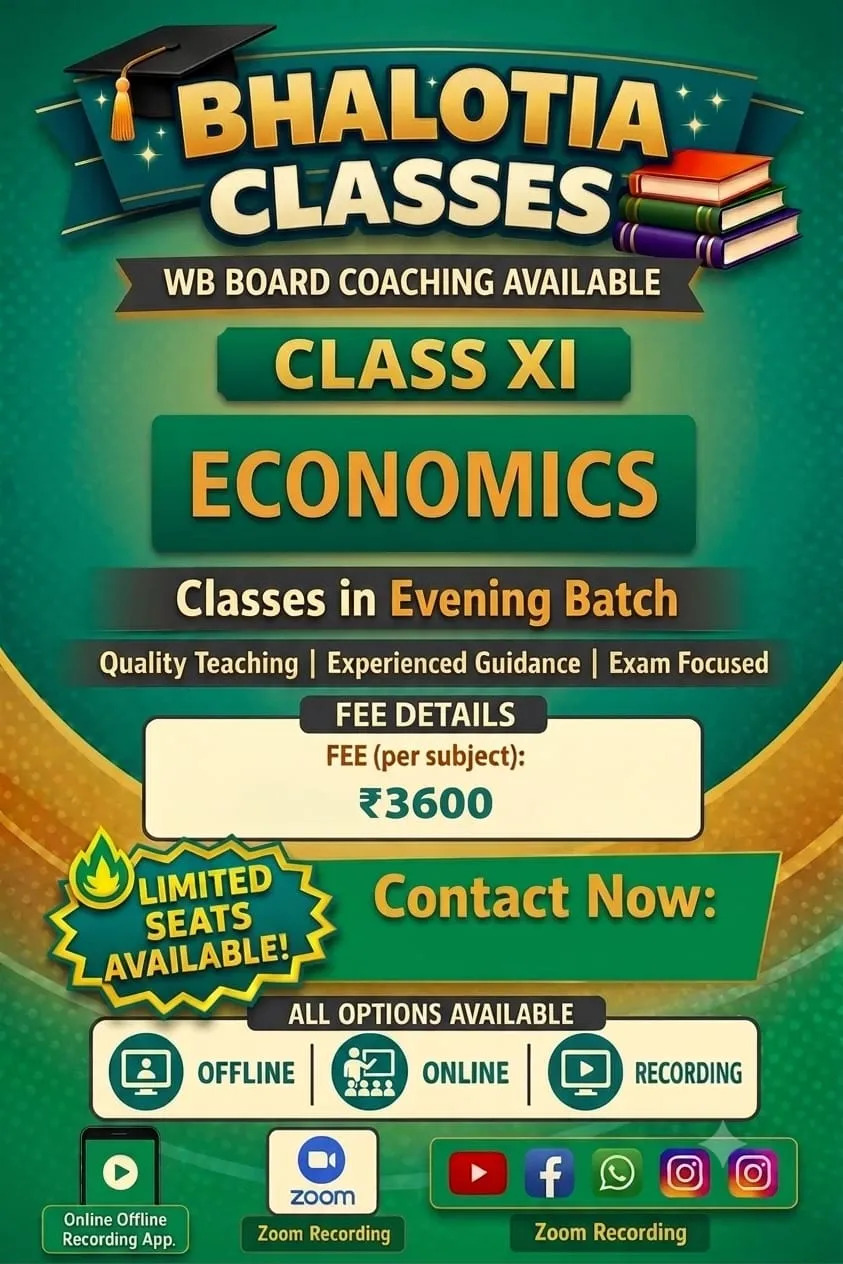 ECONOMICS CLASS XI (WB) BY RAVI KANT BHALOTIA 