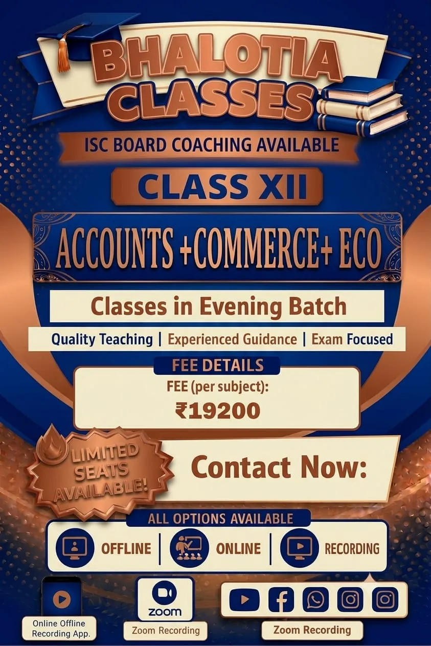 COMBO XII (ISC)  BY RAVI KANT BHALOTIA 