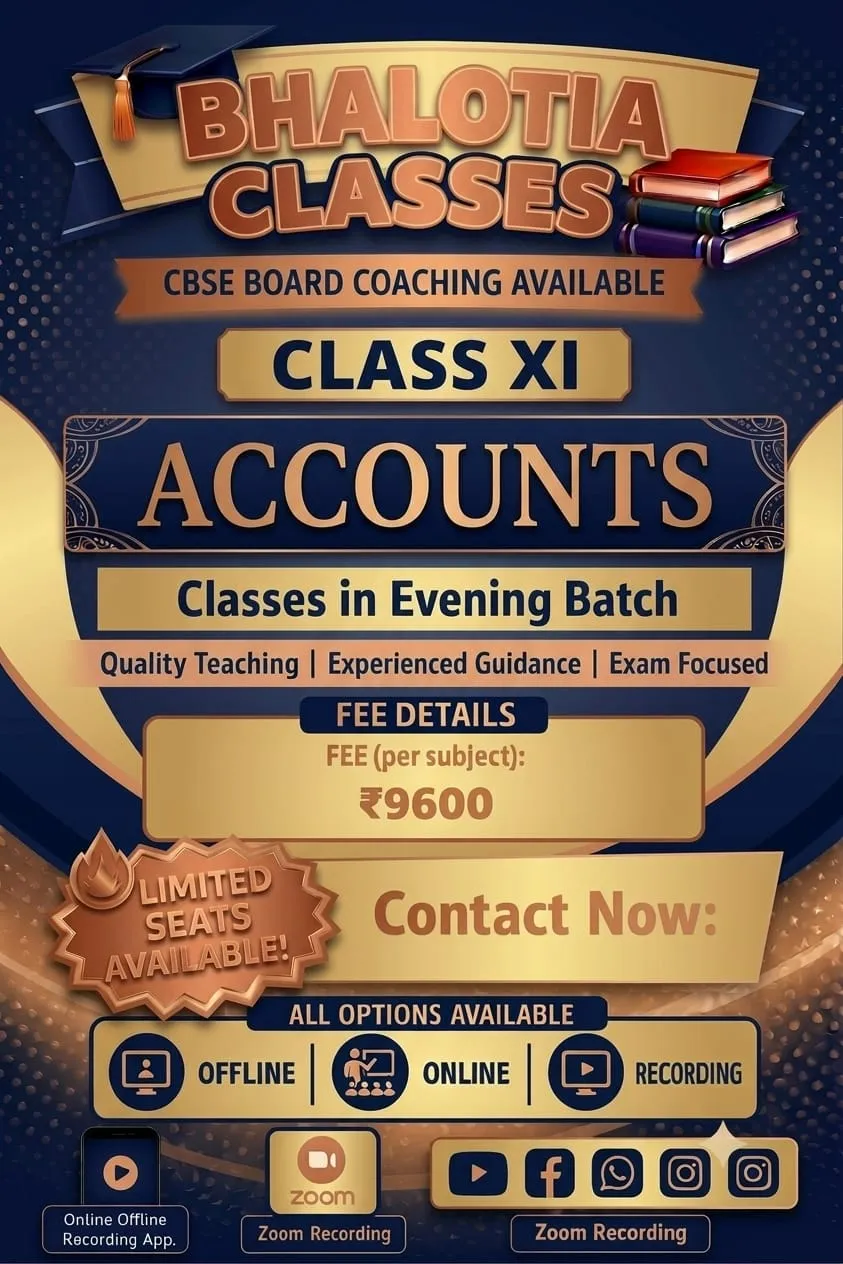 ACCOUNTS CLASS XI (CBSE) BY RAVI KANT BHALOTIA 