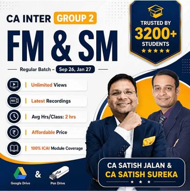 FM & SM BY CA SATISH JALAN & CA SATISH SUREKA ( CA INTER)