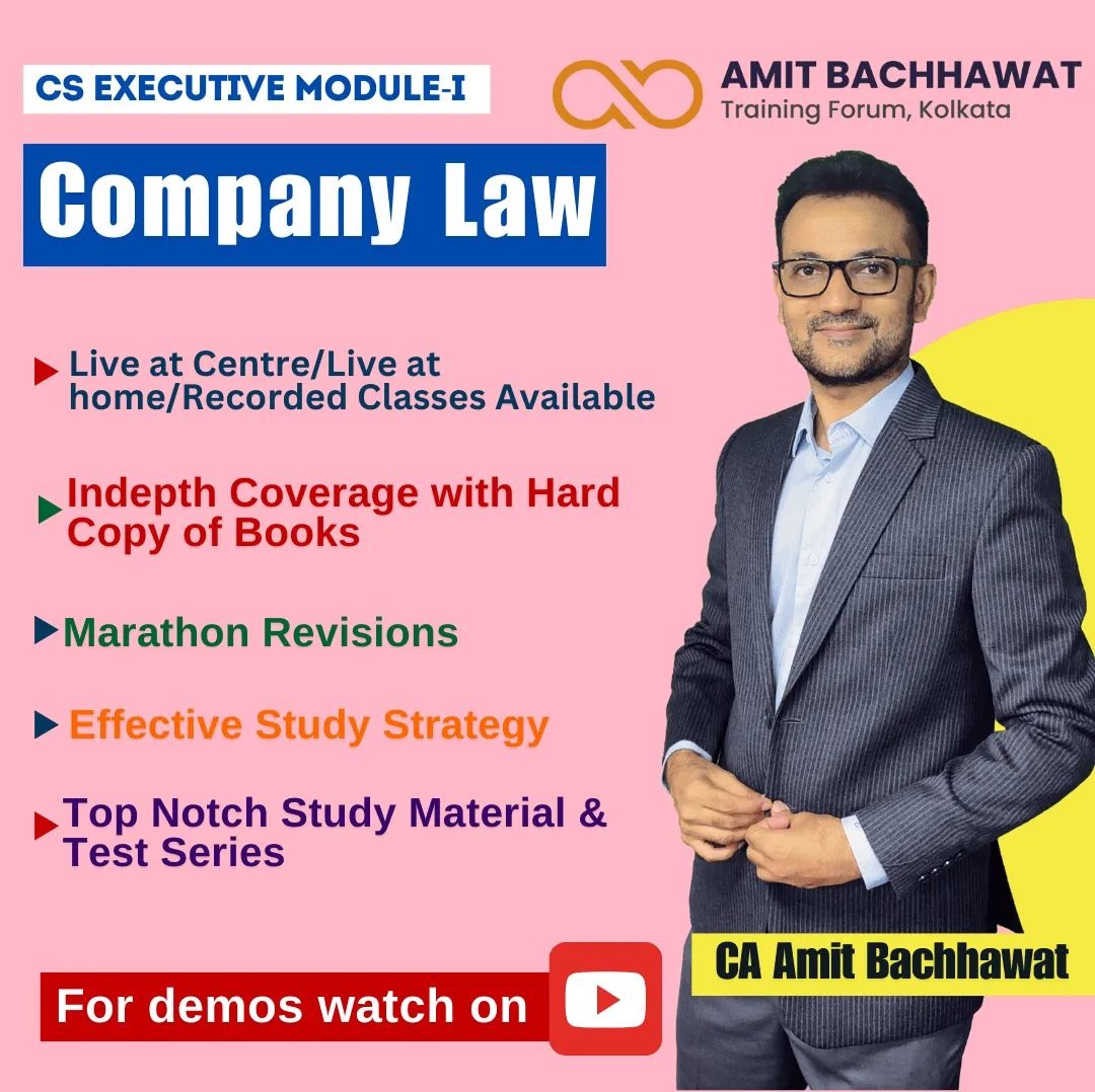 COMPANY LAW CA AMIT BACHHAWAT (EXECUTIVE)