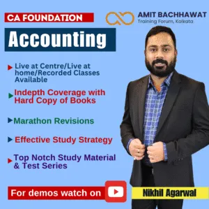 ACCOUNTING BY NIKHIL AGARWAL(FOUNDATION)