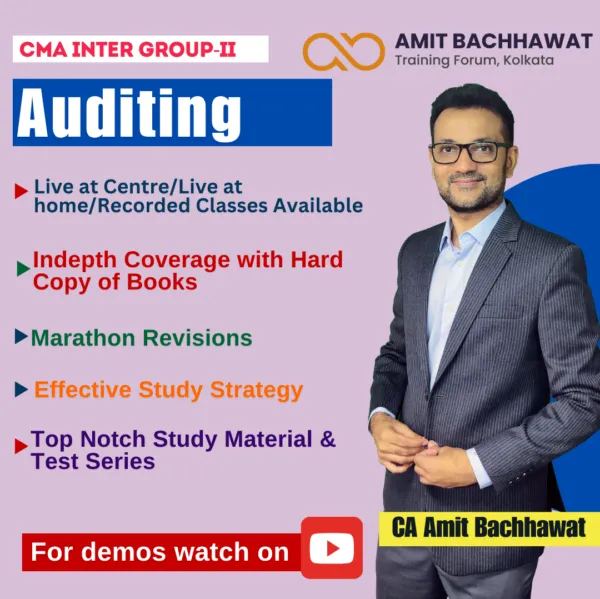 AUDITING BY CA AMIT BACHHAWAT (INTER)