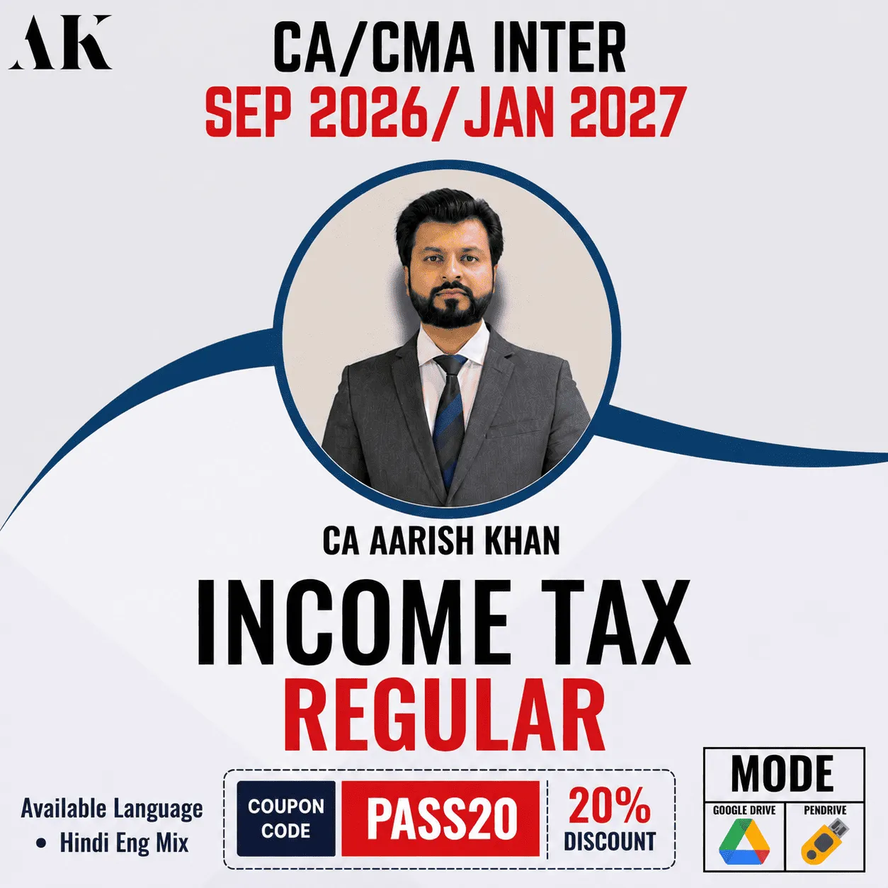 INCOME TAX REGULAR BY CA AARISH KHAN (INTER)