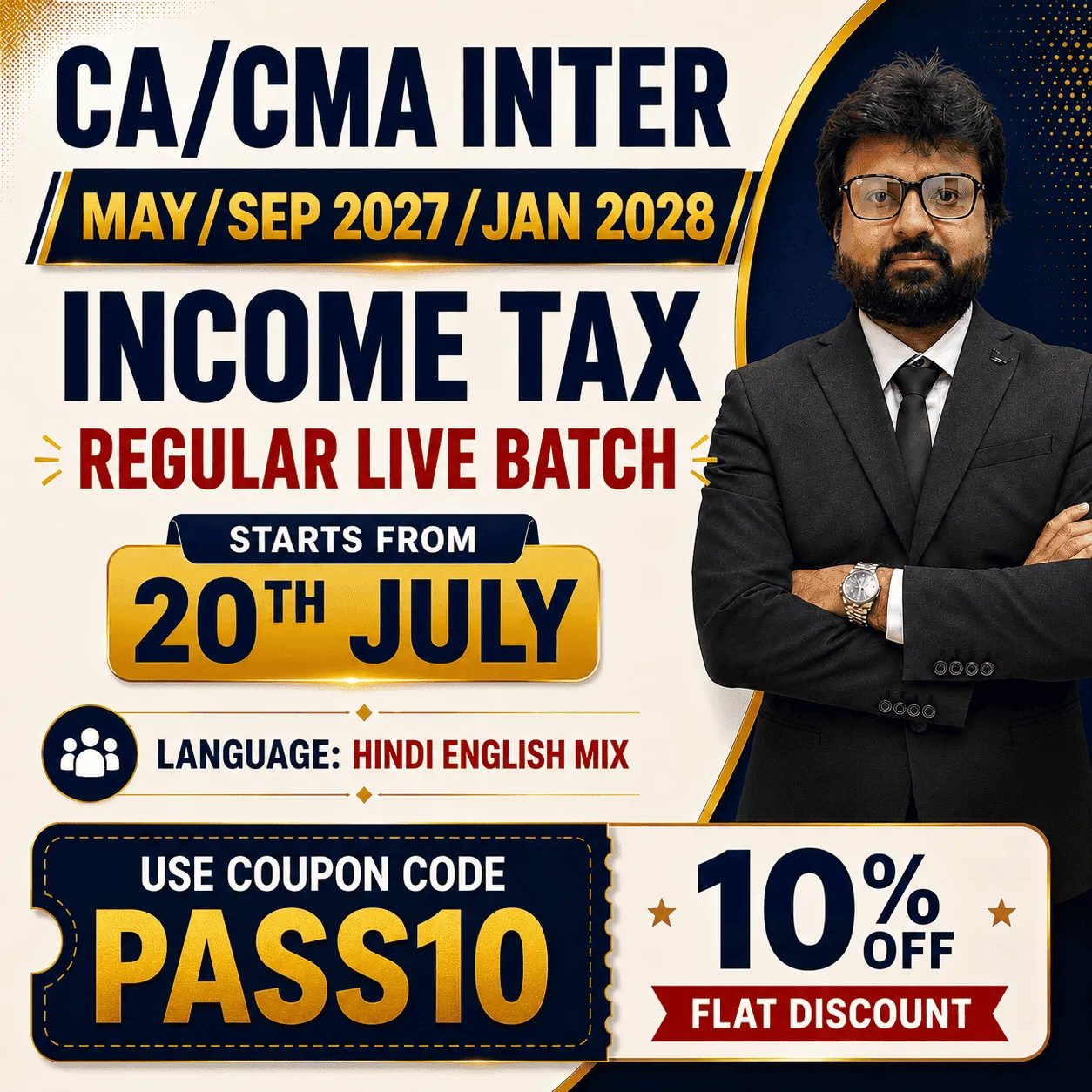 IT REGULAR LIVE BATCH BY CA AASRISHKHAN (INTER)