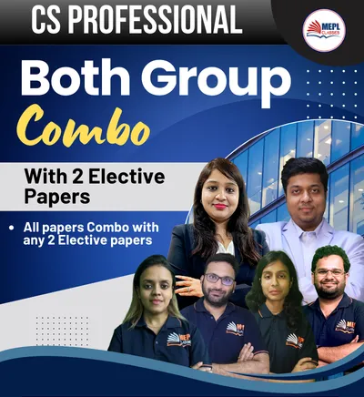 BOTH GROUP - ALL LAW PAPERS WITH SM -CF AND 2 ELECTIVE PAPERS (PROFESSIONAL)
