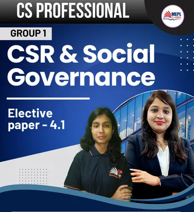 CSR & SOCIAL GOVERNANCE ELECTIVE PAPERS (PROFESSIONAL)
