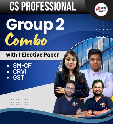 GROUP 2 COMBO ALL PAPERS (SM -CF & CRVI  )WITH ANY 1 ELECTIVE PAPERS (PROFESSIONAL)