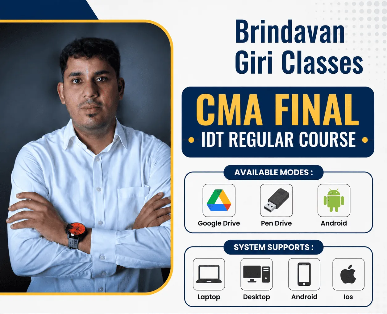 CMA FINAL IDT (REGULAR BATCH) BY CA BRINDAVAN GIRI 