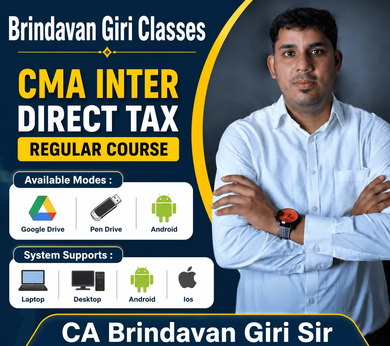 CMA INTER DIRECT TAX (REGULAR BATCH) BY CA BRINDAVAN GIRI