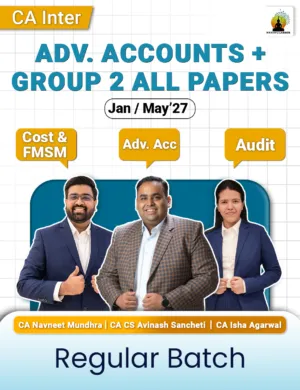 ADVANCED ACCOUNTS + GROUP 2 ALL PAPERS BY CA CS AVINASH SANCHETI ,CA NAVNEET MUNDHRA , CA ISHA AGARWAL (CA INTER)