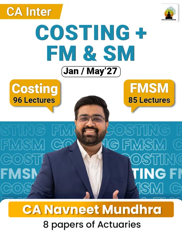 COSTING + FM & SM BY CA NAVNEET MUNDHRA (CA INTER)