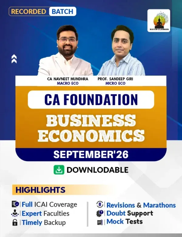 BUSINESS ECONOMICS BY CA NAVNEET MUNDHRA , PROF.SANDEEP GIRI( CA FOUNDATION )