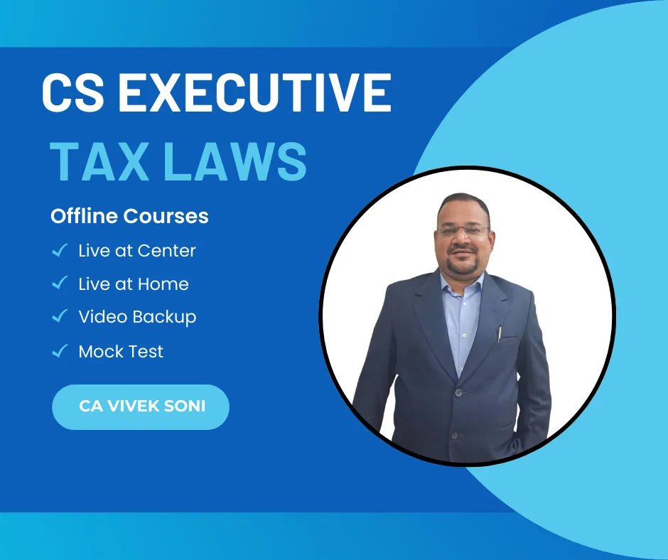 DT AND IDT TAX LAWS COMBO BY CA VIVEK SONI (CS EXECUTIVE)