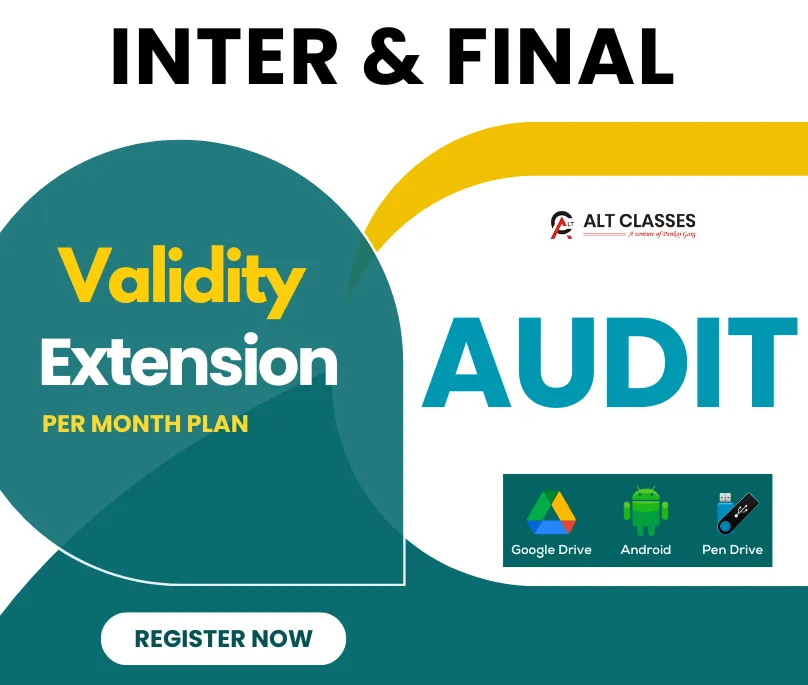 VALIDITY EXTENSION PER MONTH PLAN FOR INTER & FINAL