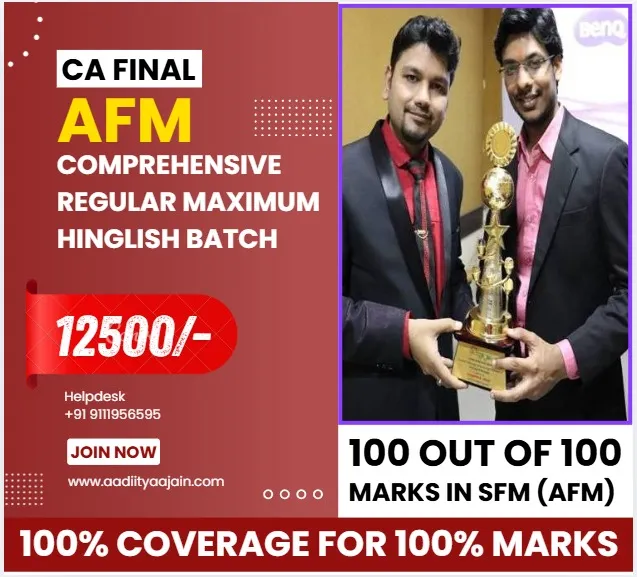 AFM COMPREHENSIVE REGULAR MAXIMUM HINGLISH BY CA AADITYA JAIN (CA FINAL)