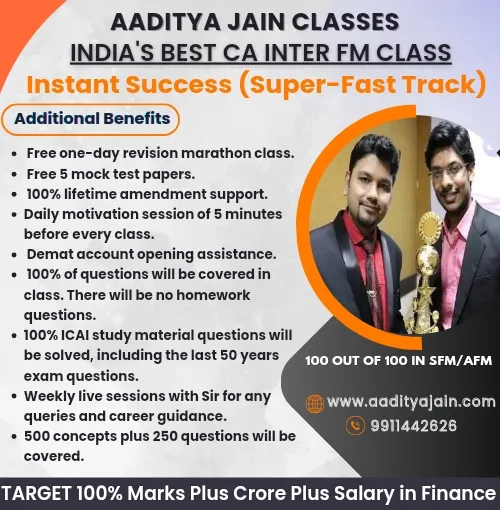 FM SUPER DUPER FASTTRACK INSTANT SUCCESS BY CA AADITYA JAIN (CA INTER)