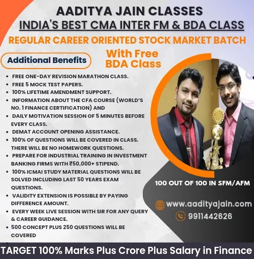 FM REGULAR CLASS BY CA AADITYA JAIN (CMA INTER)