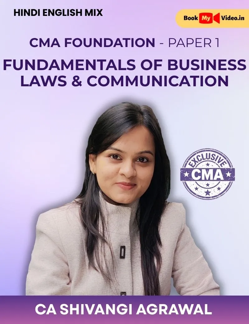 FUNDAMENTALS OF BUSINESS LAWS & COMMUNICATION BY CA SHIVANI AGARWAL (CMA FINAL)