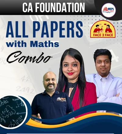 ALL PAPERS WITH MATHS COMBO FACE 2 FACE (CA FOUNDATION)