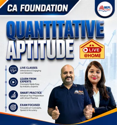 QUANTITATIVE APTITUDE LIVE AT HOME BY CA CS DIVYA AGARWAL(CA FOUNDATION)