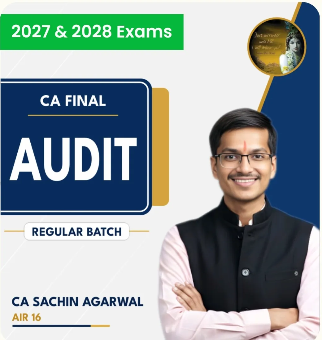AUDIT- NEW BATCH BY CA SACHIN AGRWAL 