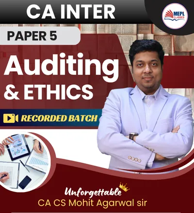 AUDITING & ETHICS RECORDED BATCH GROUP - 2 BY  CA CS MOHIT AGARWAL (CA INTER)