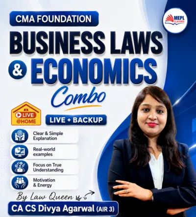 BUSINESS LAW & BUSINESS ECONOMICS COMBO BY CA CS DIVYA AGARWAL (CMA FOUNDATION)