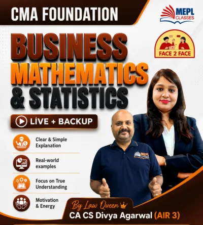 BUSINESS MATHEMATICS & STATISTICS FACE TO FACE (CMA FOUNDATION)