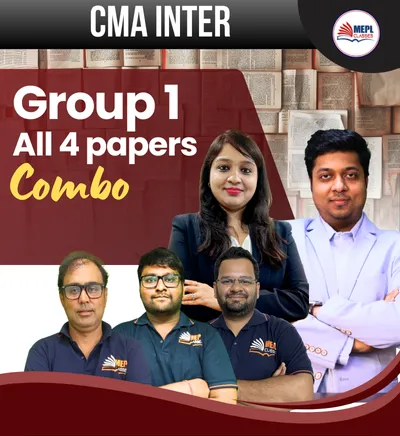 GROUP - 1 ALL 4  PAPERS COMBO (CMA INTER)