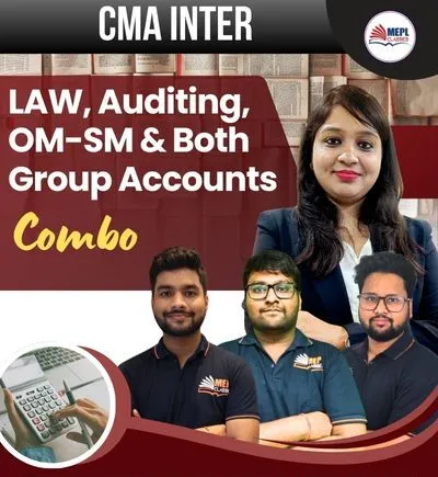 BUSINESS LAWS & ETHICS + BOTH GROUP ACCOUNTS + OM -SM & AUDITING COMBO (CMA INTER)