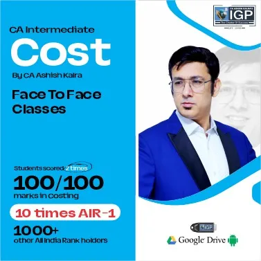 COST AND MANAGEMENT ACCOUNTING LATEST BATCH OCT 2025 RECORDING BY CA ASHISH KALRA ( CA INTER)