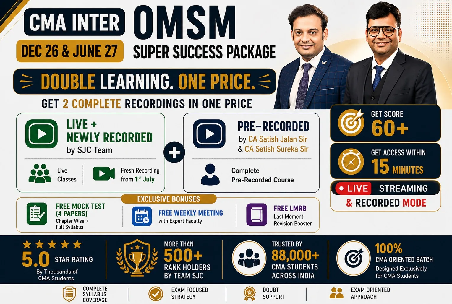 OMSM BY CA SATISH  JALAN & CA SATISH SUREKA (CMA INTER)