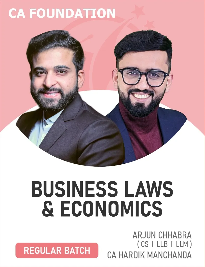 ECONOMICS AND BUSINESS LAWS COMBO REGULAR BATCH FOR SEPT 26 | JAN 27 | MAY 27 (CA FOUNDATION)