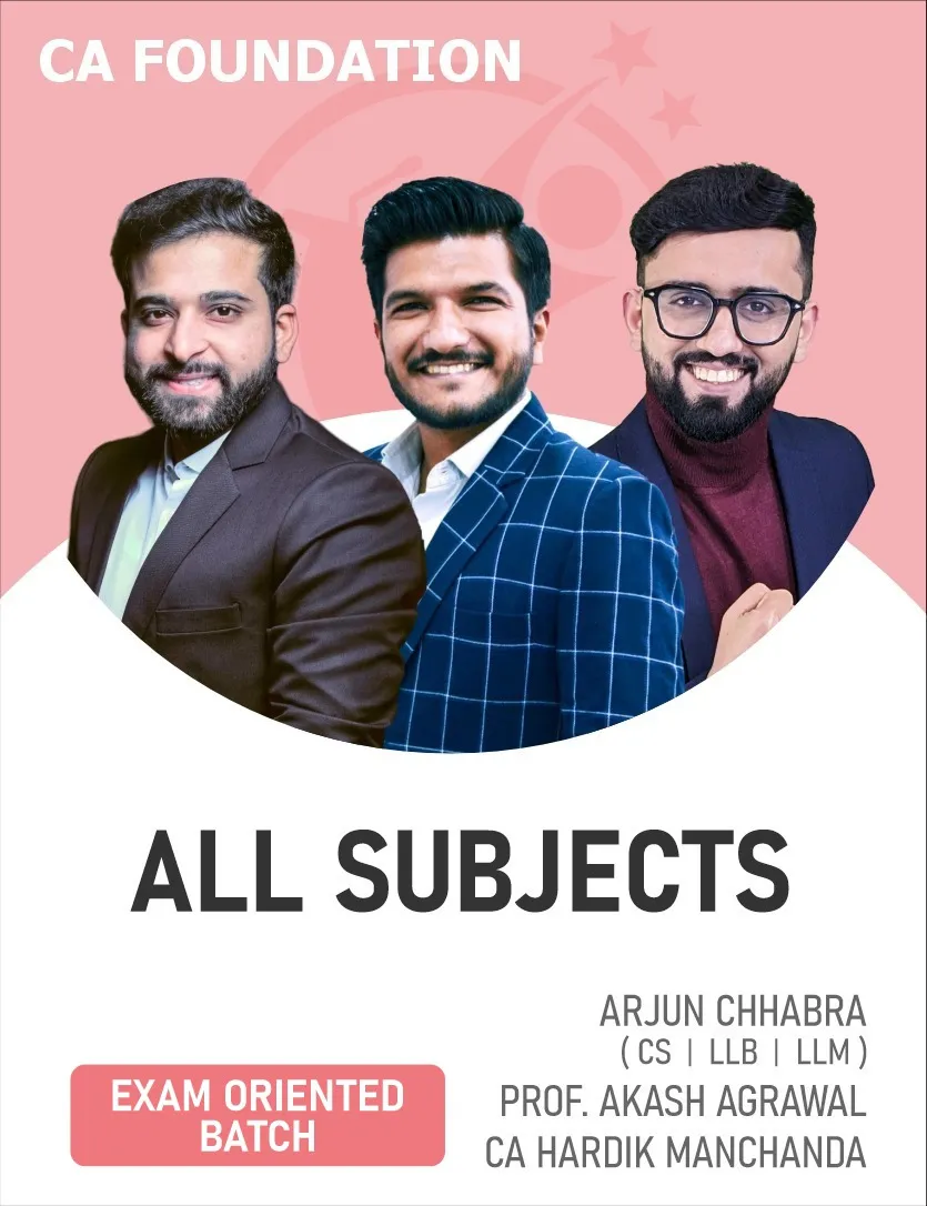 ALL SUBJECTS COMBO EXAM ORIENTED FOR SEPT 26 EXAMS (CA FOUNDATION)